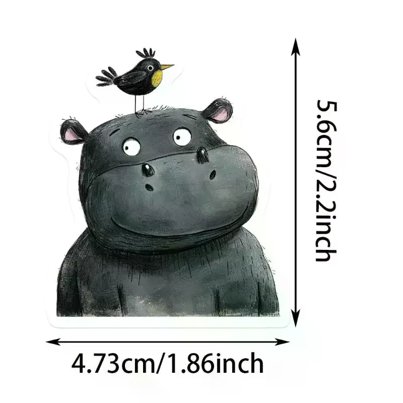 50 teile/satz Tiere Aufkleber Einfache Cartoon Aufkleber Für Laptop Koffer Skateboard Gitarre Cartoon Aufkleber Kind Geschenk Spielzeug