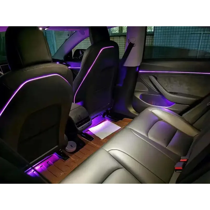 Retrofitting Lights RGB Light Bar Car 64 Colors Ambient Light Model 3 2021
