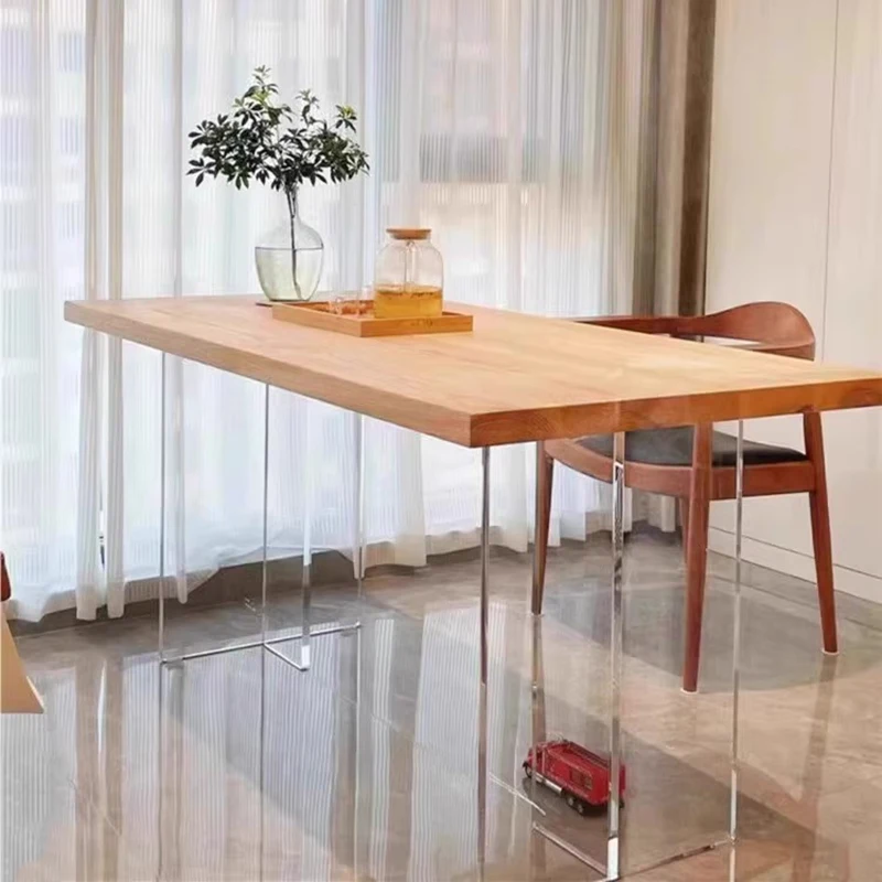 مكتب مكتب خشبي قائم فاخر طويل جمالي عرض شمالي مكتب مكتب تنفيذي بسيط أثاث تجاري من سكريفانيا