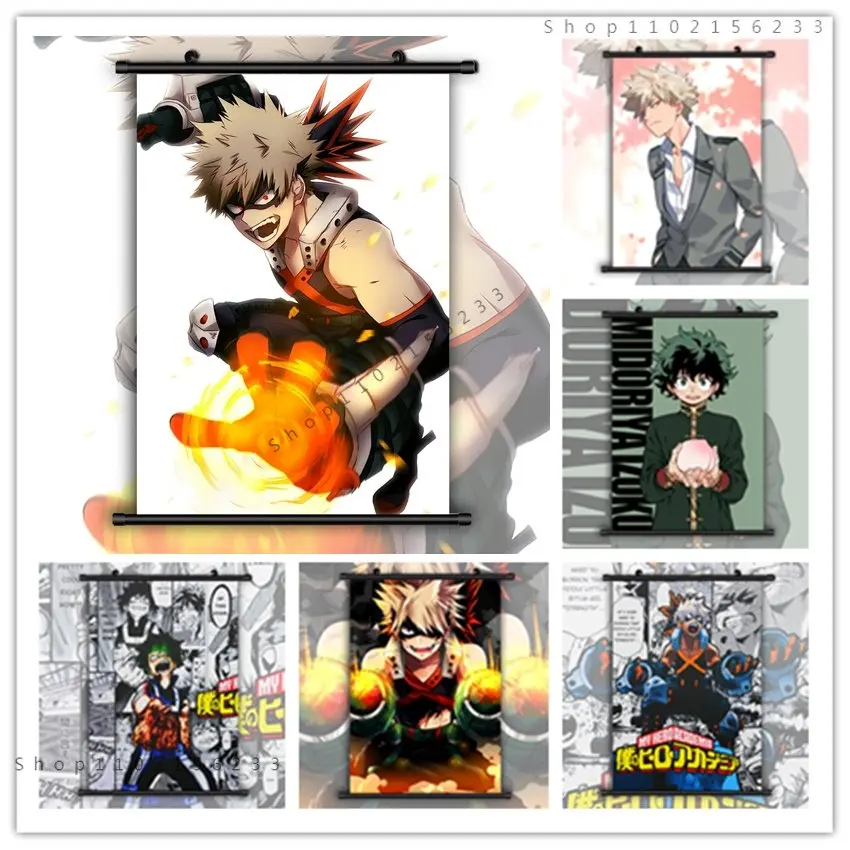 Boku No Hero Academia Bakugou Katsuki Midoriya Izuku Yaoi HD Print Canvas Painting Wall Posters Wall Art Picture Home Decoration