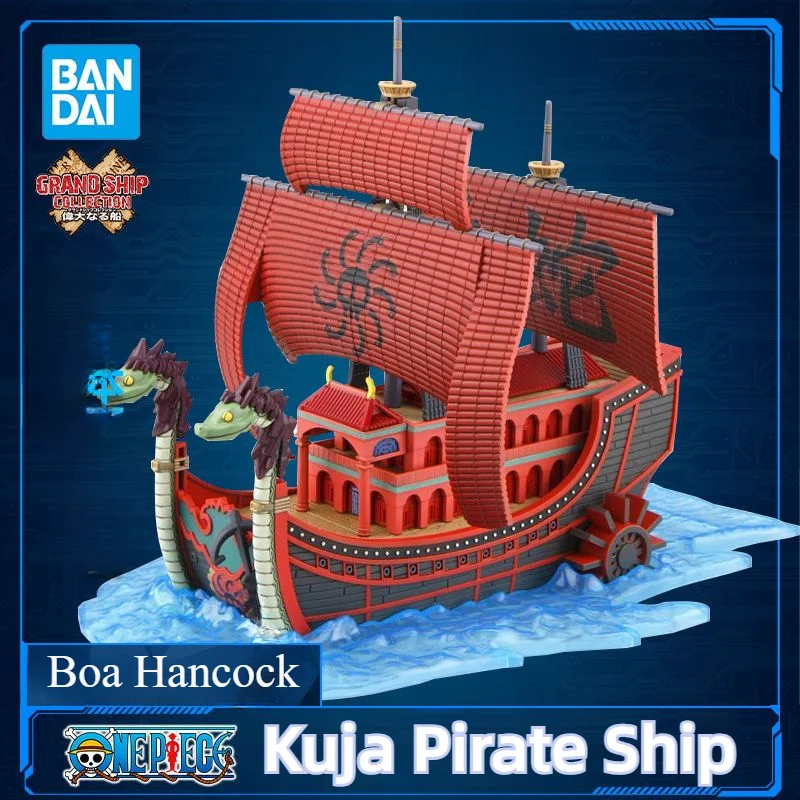 

Bandai One Piece Kuja Pirate Ship Boa Hancock Boat Pirate Ship Figures One Piece Spade Model Toys Anime Collectible Models Gift