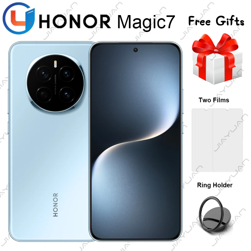 HONOR Magic ponsel pintar 7 5G, telepon genggam 6.78 "OLED layar 120Hz Snapdragon 8 Elite kamera 50MP baterai 5650mAh GMS