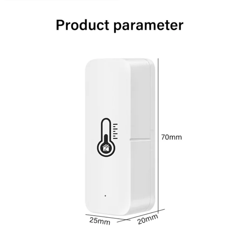 Tuya ZigBee Smart Temperature And Humidity Sensor Smart Home Security Hygrometer Controller Battery Powered Temperature Sensor