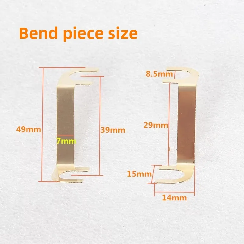 VYOPBC 4PCS 4Positie Luidspreker Binding Post Plaat Zuiver Koper Gebogen Recht DIY Audio Video Accessoires