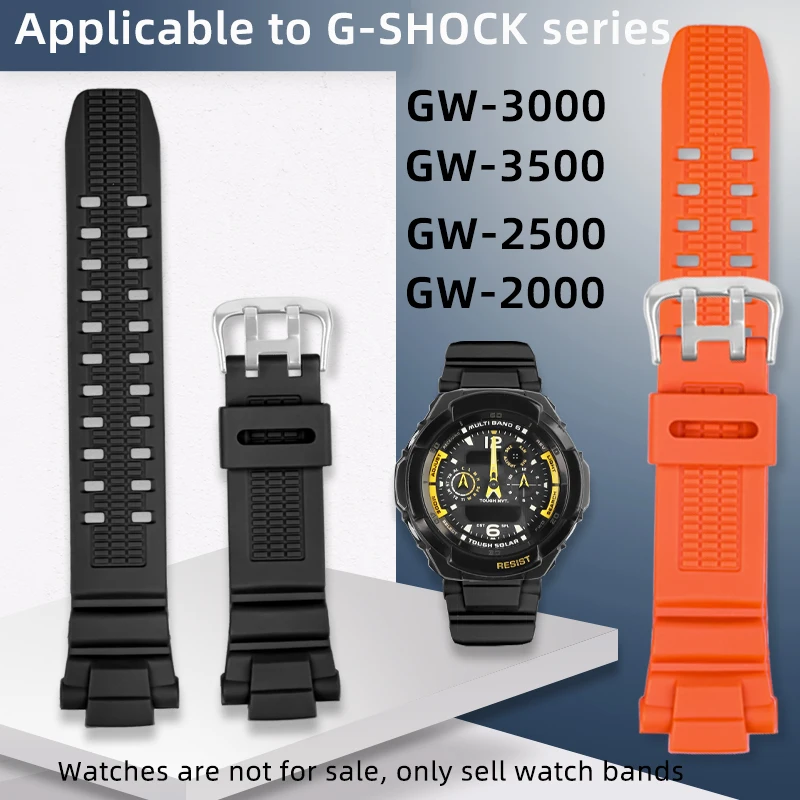 GW3000/3500 band for Casio G-SHOCK Aviation series 5121 GW-3000/3500/2500BD start silicone strap special waterproof wristband