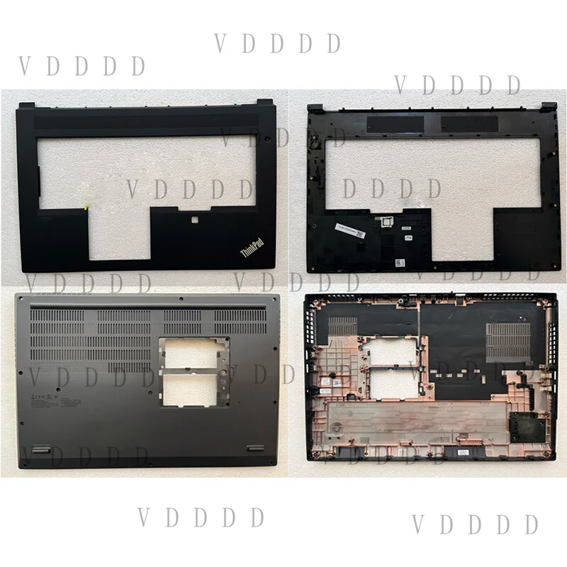 L... for Lenovo ThinkPad P17 Gen1 Gen2 Palmrest Upper Case Fingerprint Hole Bottom Cover