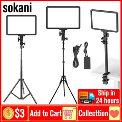 Sokani-Panel de luz LED regulable P25 para vídeo, lámpara de relleno, iluminación de fotografía para transmisión en vivo, estudio fotográfico, vídeo, reuniones de deportes electrónicos