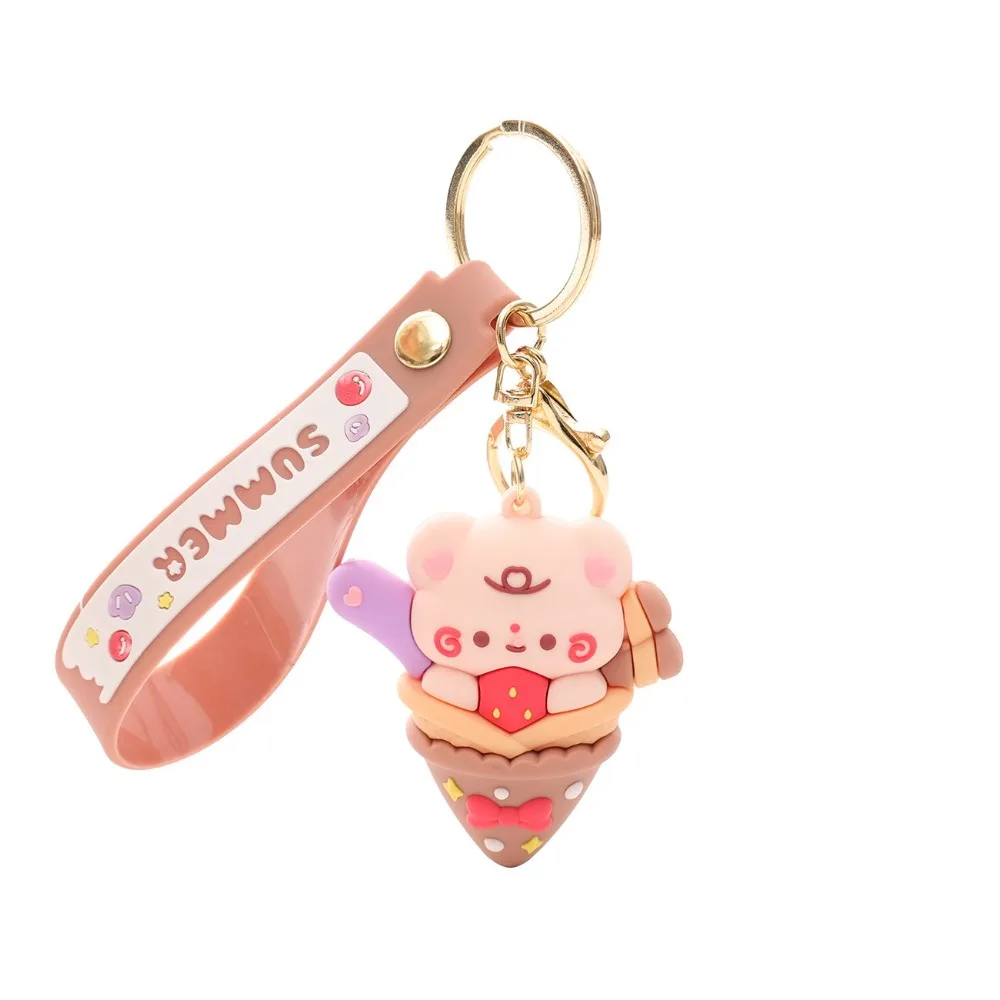 Kawali Cartoon Bear Keychain Toys PVC Bag Charms Hanging Ornament Bear Pendant Gift