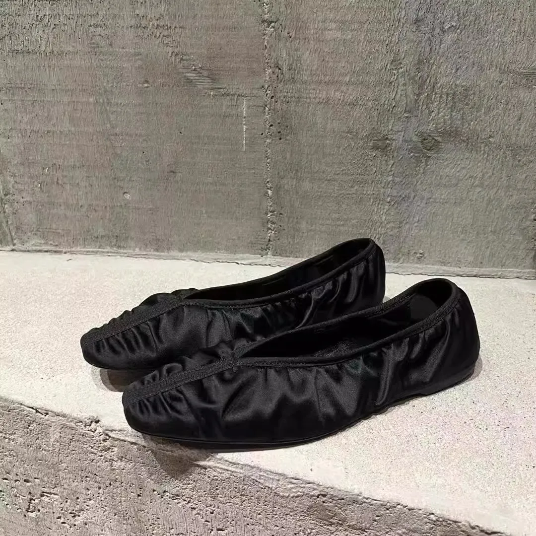 spring-summer-2026-new-style-ballet-flat-shoes-square-head-satin-folded-low-cut-flats-mary-jane-women's-footwear