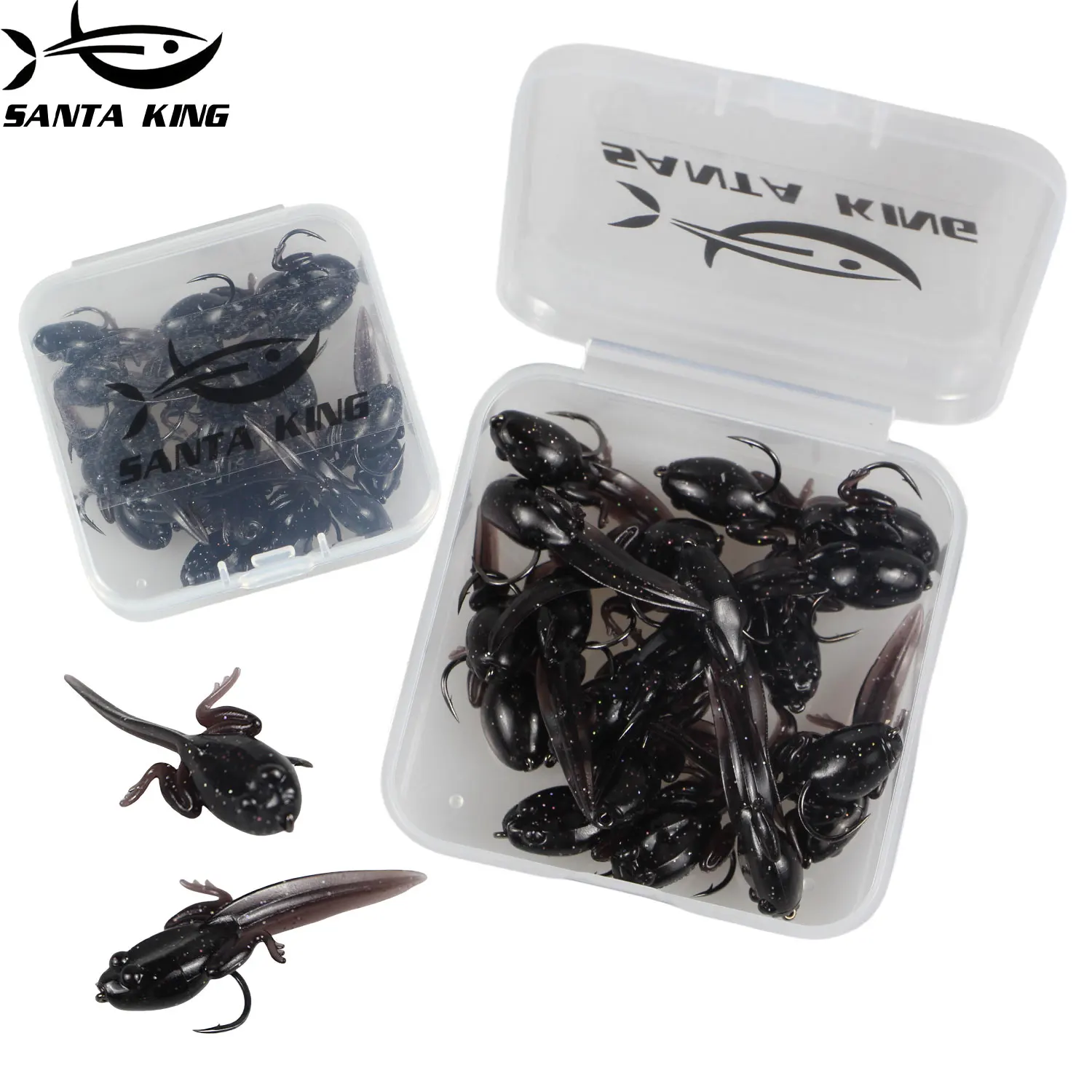 10 Stück/20 Stück weiche Angelköder, Kaulquappe, weiche Köder, realistischer biomimetischer Köder mit Angelhaken für Outdoor-Forelle, Süßwasser, Salzwasser