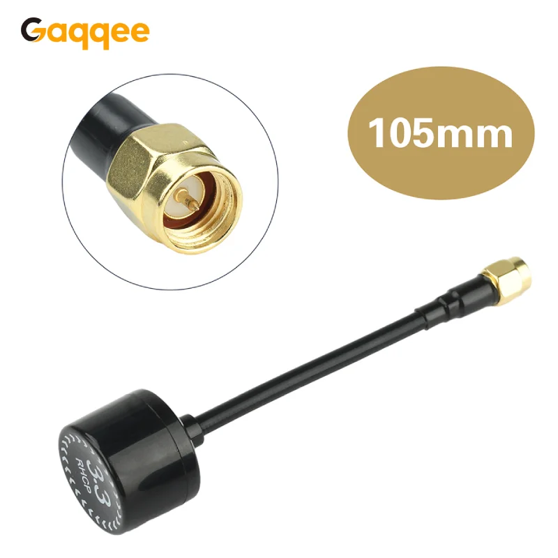 

3.3G FPV антенна с высоким коэффициентом усиления 4,5 дБи для дронов с вертикальной поляризацией, стабильная передача сигнала