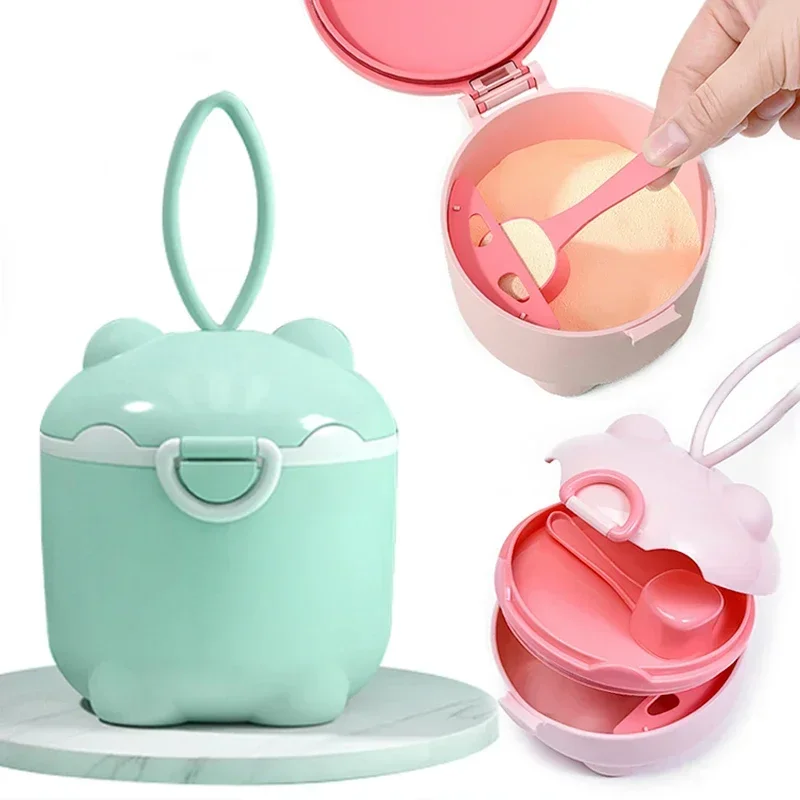 Baby Formula Box Portable Formula Container Food Organizer Snack Container Milk Powder Dispenser Cartoon Baby Formula Box
