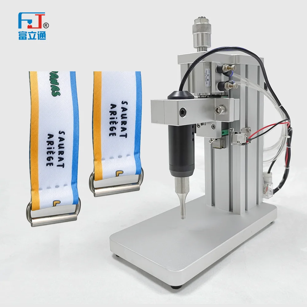 Easy Operation Polyester Lanyard Ultrasound Plastic Spot Welder Portable 1500W High Power Ultrasonic Welding Machine