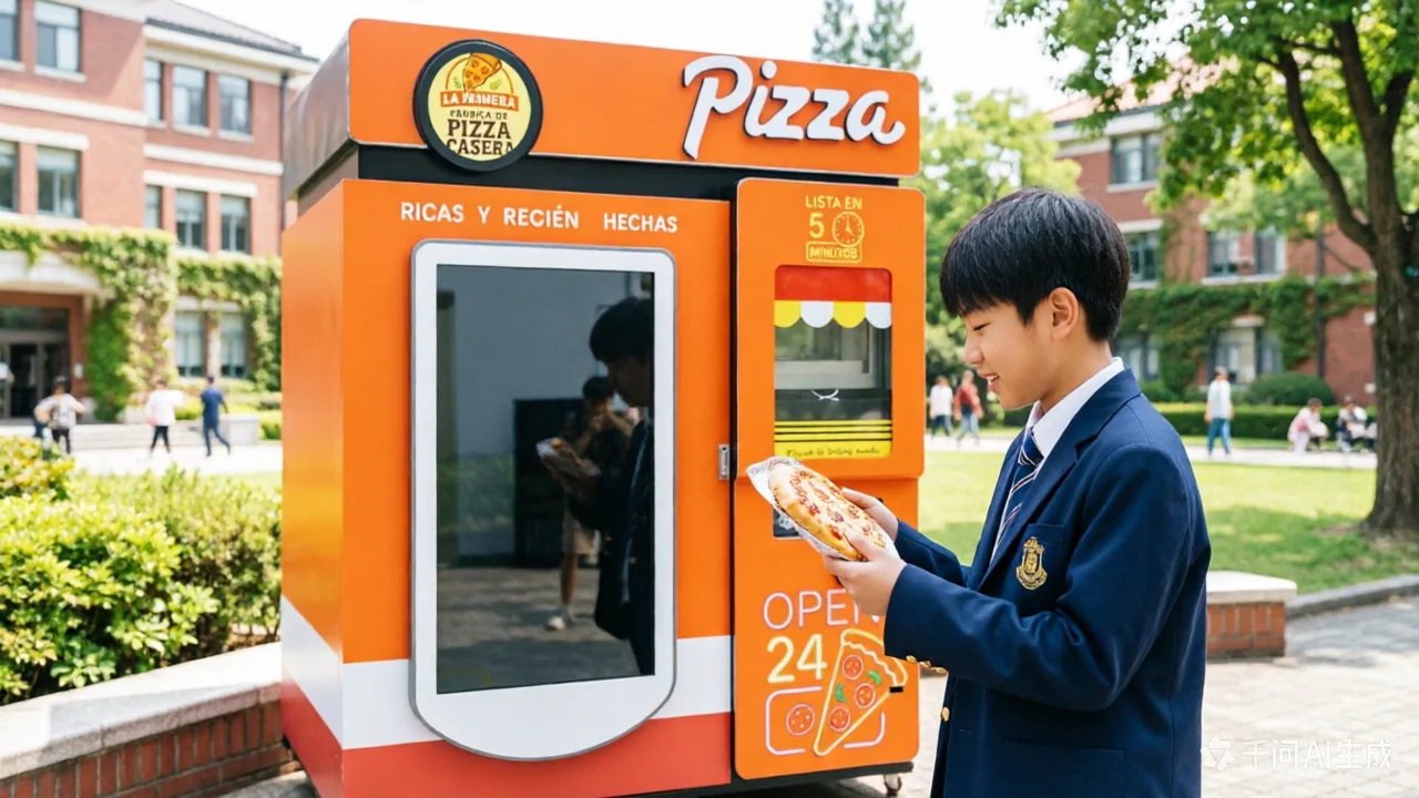 Food Storage And Safety - Automatischer Pizza-Spender mit Mehrfachfächern, Sicherheitstür und