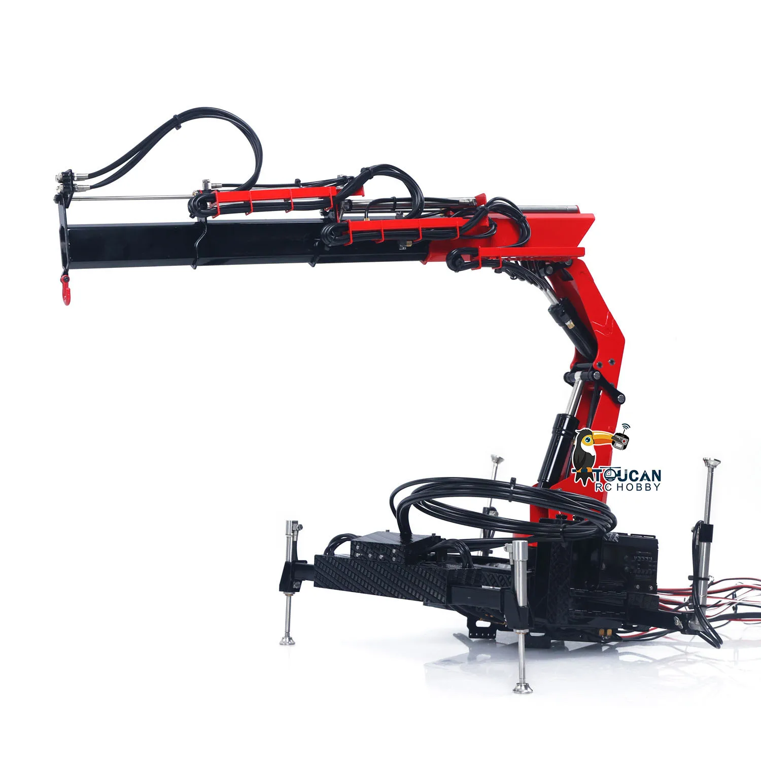 

LESU RC Metal Crane for 1/14 Scale Remote Control CNC Hydraulic Roll On Off Dumper Truck Tractor DIY Model Adults Toys TH19710