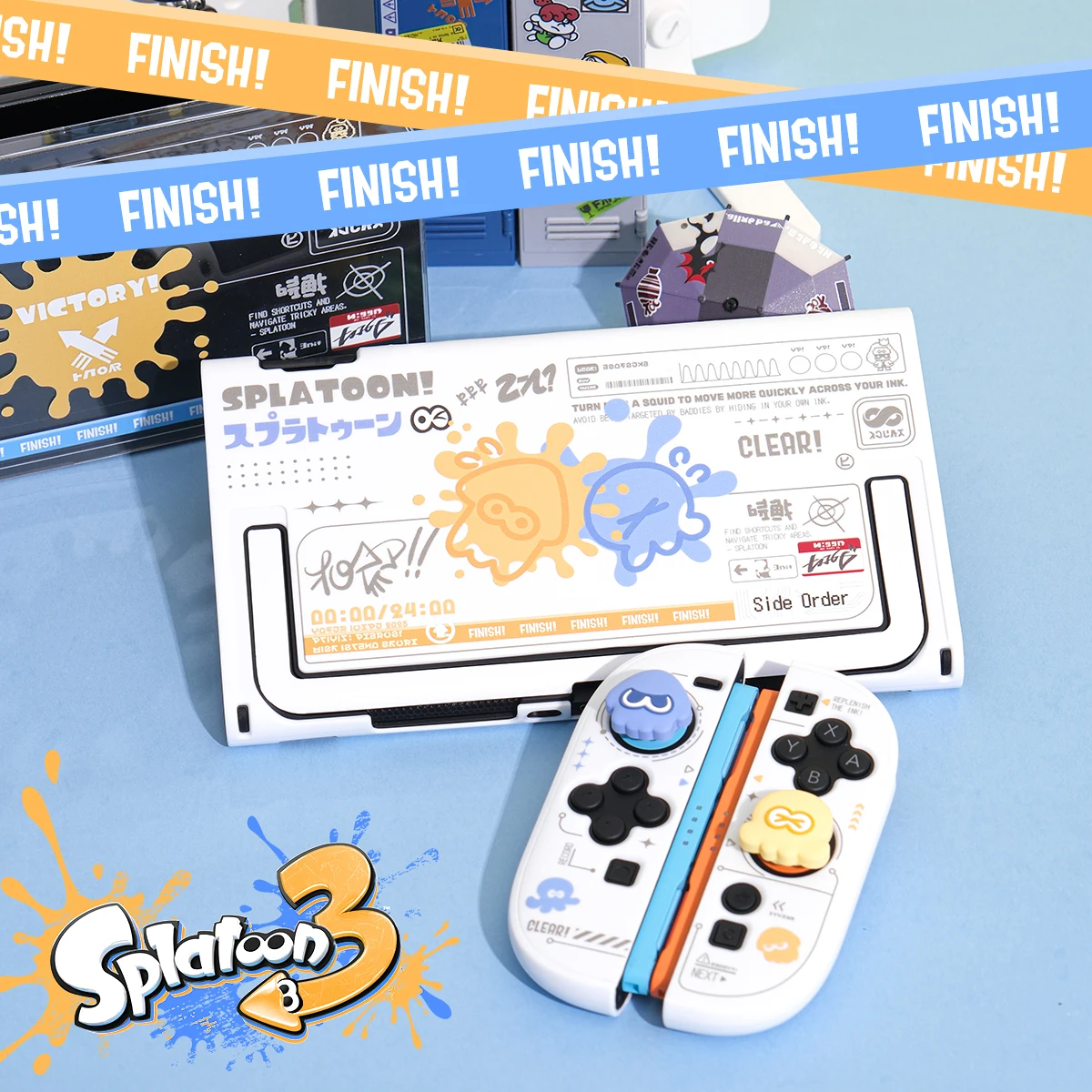 Splatoon 3 Protective Case for Switch 2 - Two-Piece Split Shell
