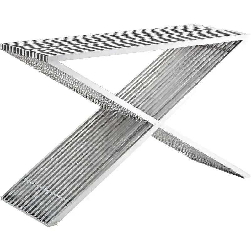 Contemporary Modern Stainless Steel Console Table