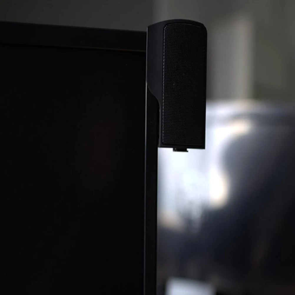 

Usb Computer Speaker Clip-On 2Cm Lcd Screen Stylish Portable Loudspeaker 3.5Mm Desktop Home Office Music Amplifier Box For