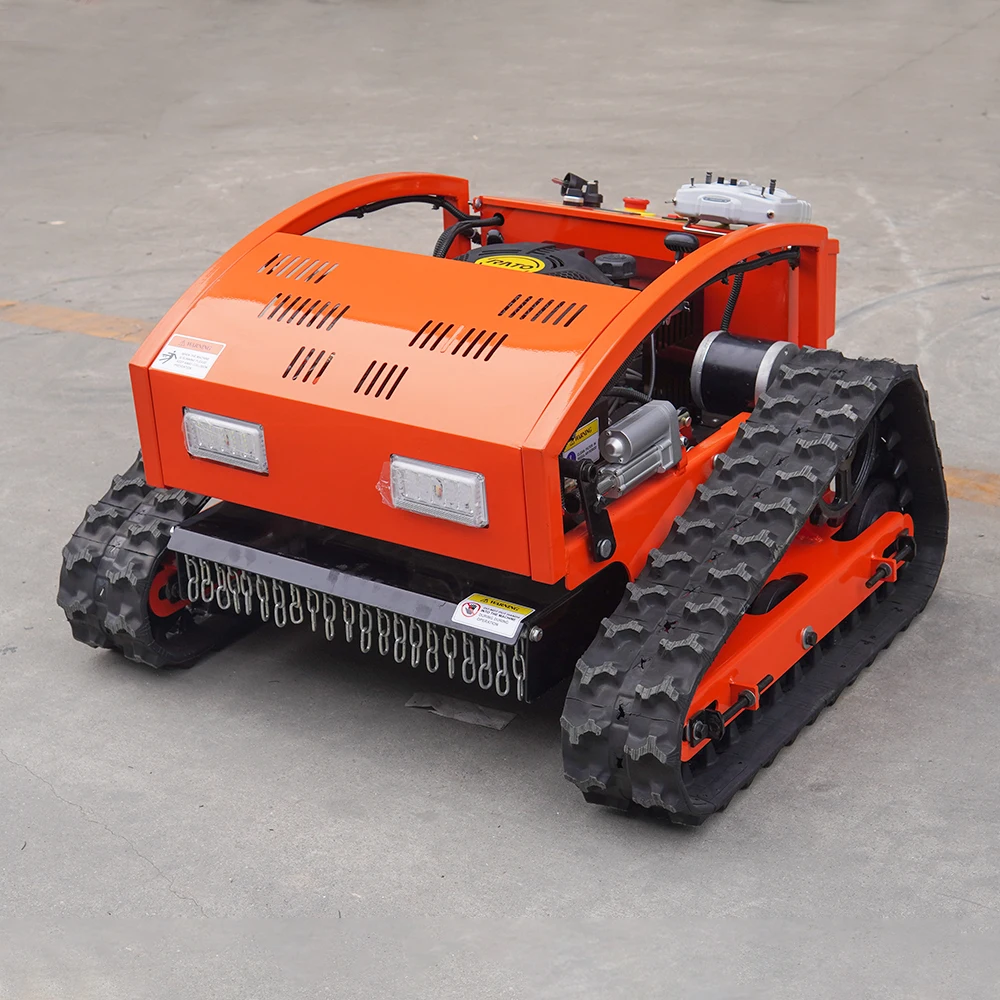 Robotic AI Remote Control crawler Lawn Mower Robot Gasoline Engine Cordless  Mowers For Sale