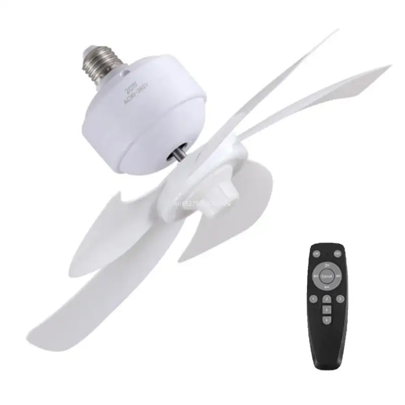 Ceiling Fan AC90-265V E27 Thread Cooling Fan Remote Control Chandelier Fan Dropship