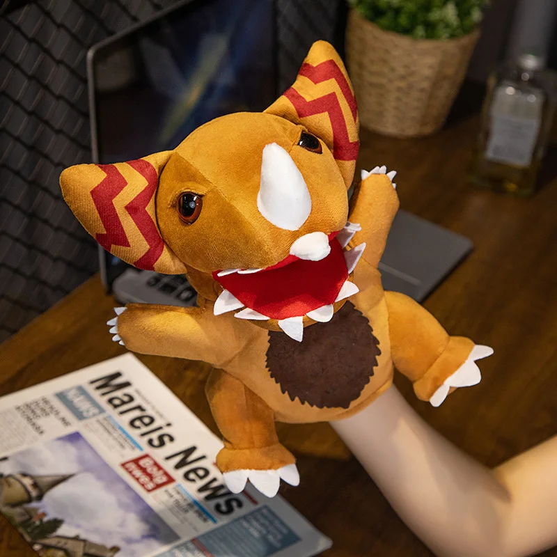 25cm Cute Monster Family Finger Puppet Role Play Educational Toys Hand Puppet Children Storytelling Props