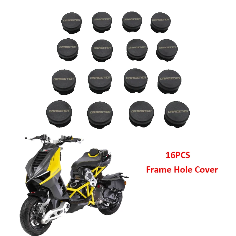 

Frame Hole Cover Caps Plug Decorative Frame Cap Set Fit For ltaljet Dragster 200 250i 125 400 2020-2022 Motorcycle Chassis Plugs