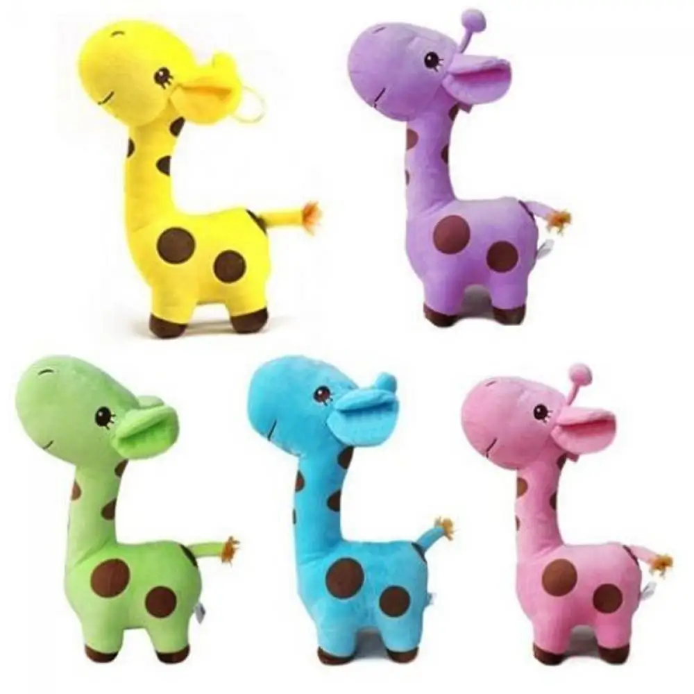 Presente bonito casamento aniversário bebê brinquedo de pelúcia animal veado boneca 18cm girafa de pelúcia