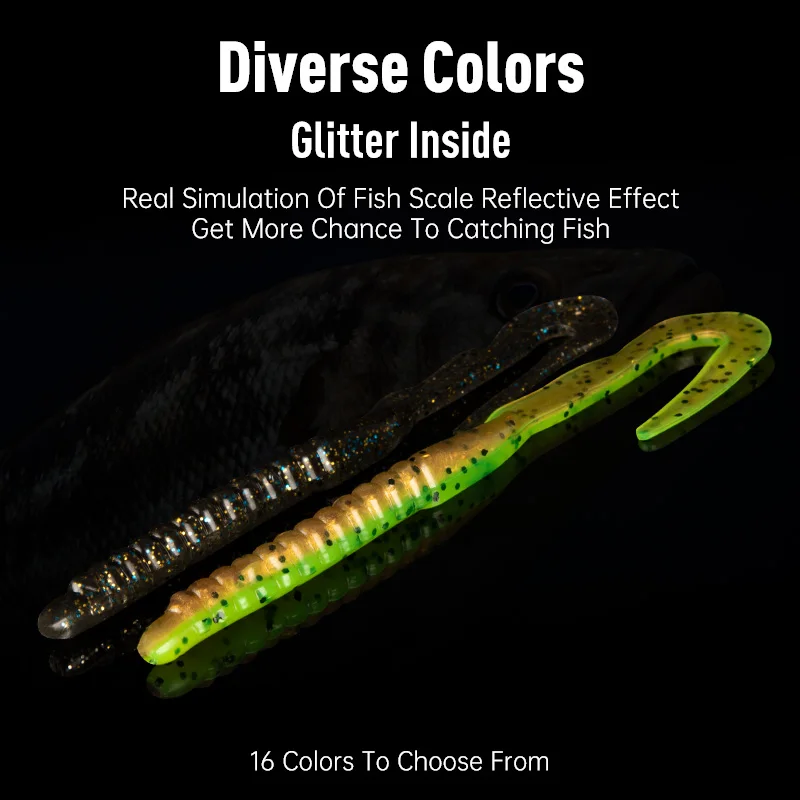 MSEASFREE-Soft Silicone Fishing Lure, Bionic Swimbait, Bionic Bait, Bass, Pike, Trout, Quality, 124mm, 4G, 8Pcs per Pack