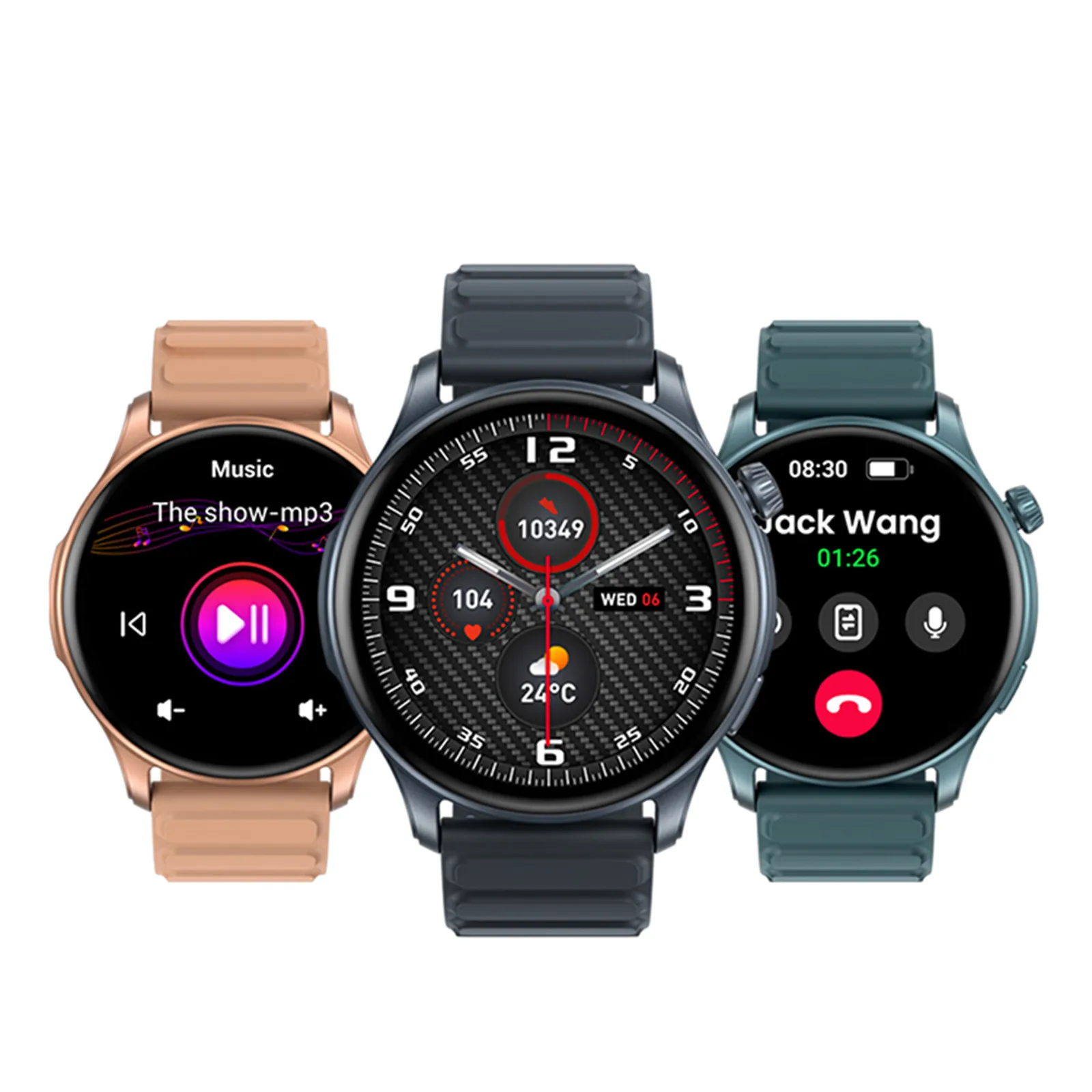 330PPI Ultral HD AMOLED Display Bluetooth Calling Health &Fitness Tracking Smart Watch for Zeblaze Btalk 3 Pro