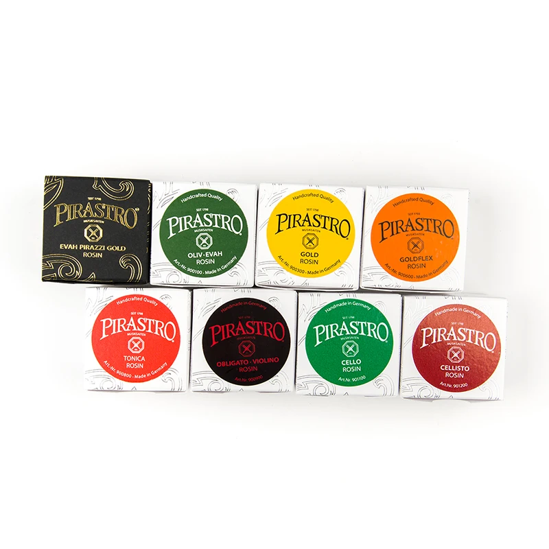 PIRASTRO Professional Natural Resin Rosin Universal for Violin Viola Cello Erhu for Steel/Synthetic/Gut, Hard-Soft Available