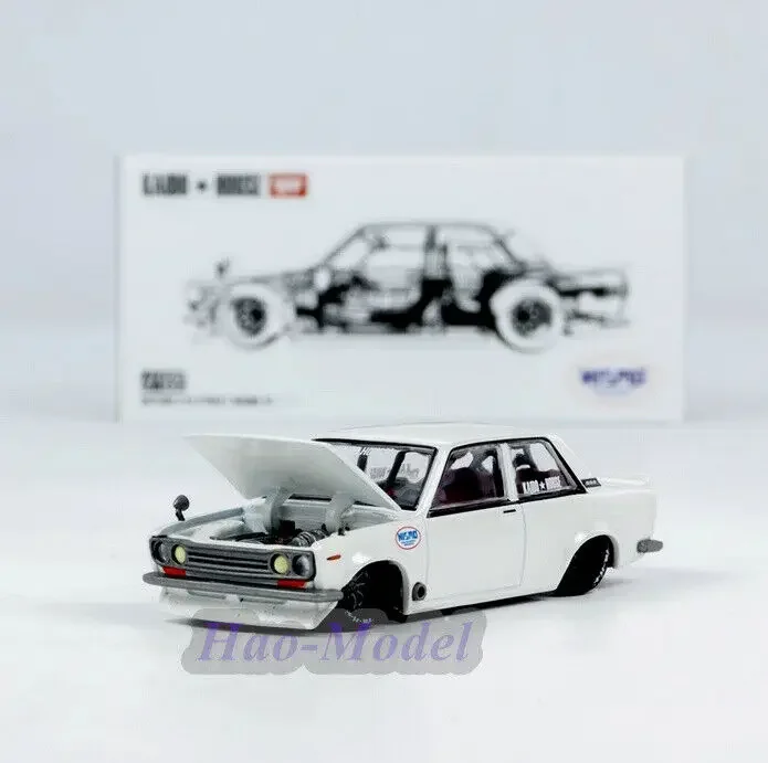 Kaido House-Modèle de voiture en alliage moulé sous pression, jouet de simulation, cadeau d'anniversaire, collection d'affichage de passe-temps, MINIGT Datsun 1/64, Nismo V2, 510