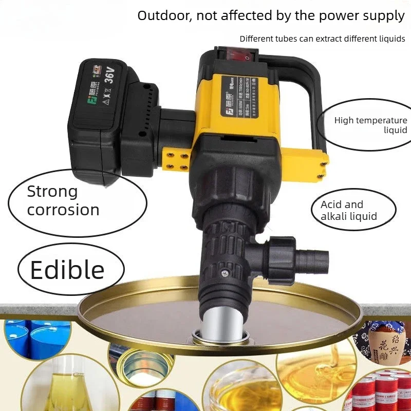 Best Electric Oil Pump, Wireless Lithium Battery Oil Water Pump, Portable Oil Pump, 5-15 Meters Head 60-120L/MIN