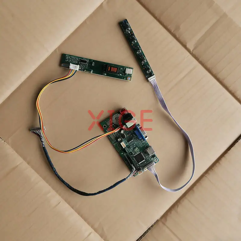 

Плата контроллера привода ЖК-экрана подходит для LTD121EXVV LP121WX1 QD12TL01 QD12TL02 1280*800 1280x800 20Pin LVDS 1-CCFL VGA + HDMI DIY Kit