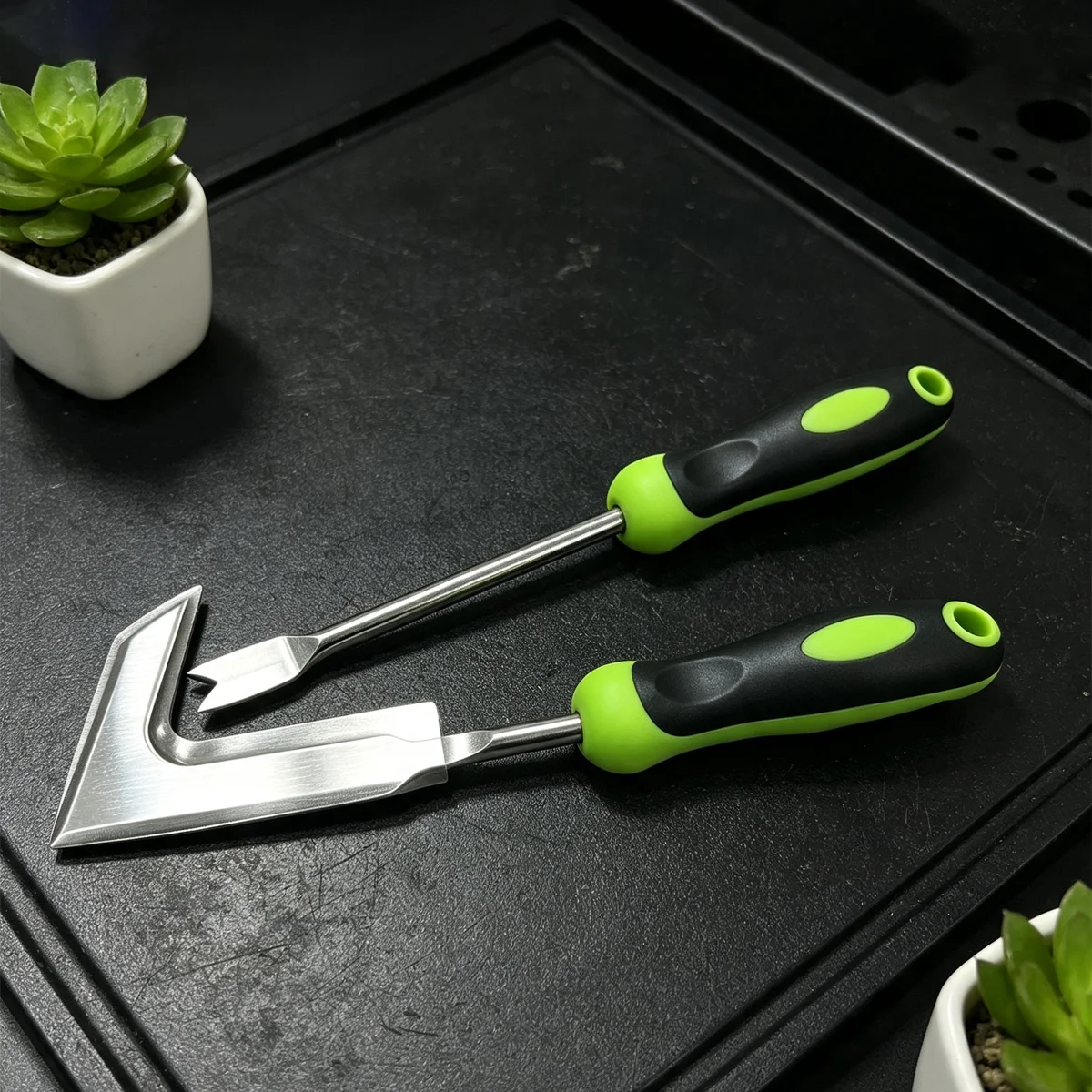 Heavy-Duty Stainless Steel Hand Shovel With Ergonomic Grip - Manual Weeding Tool Garden Hand Tool For Road Cracks & Gardens