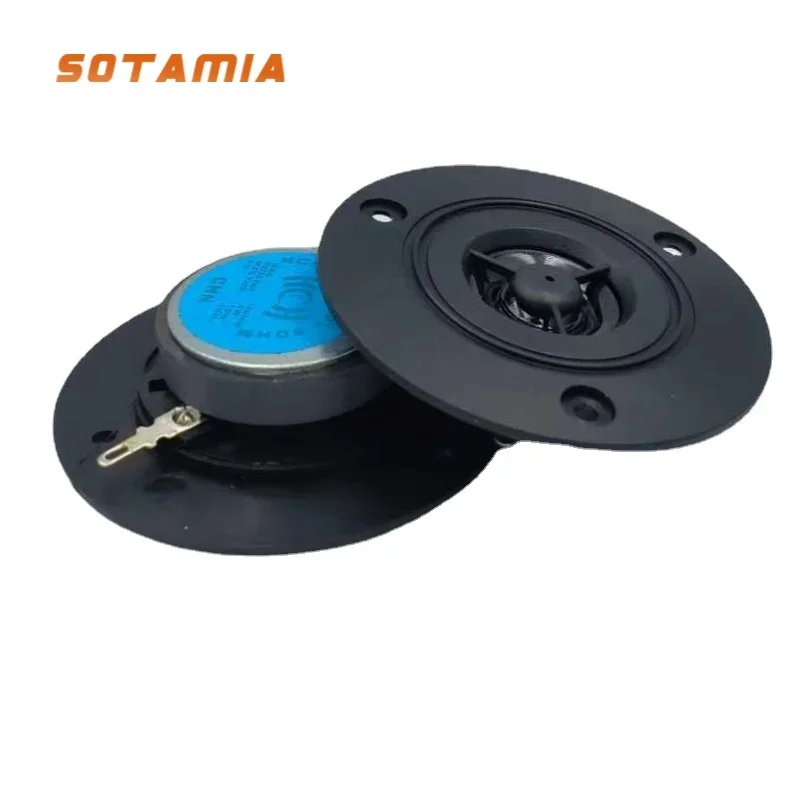 SOTAMIA 2Pcs 3 Inch Hifi Stereo Speakers 8 Ohm 10W Tweeter Driver Home Theater Audio Loudspeaker DIY Portable Bluetooth Speaker