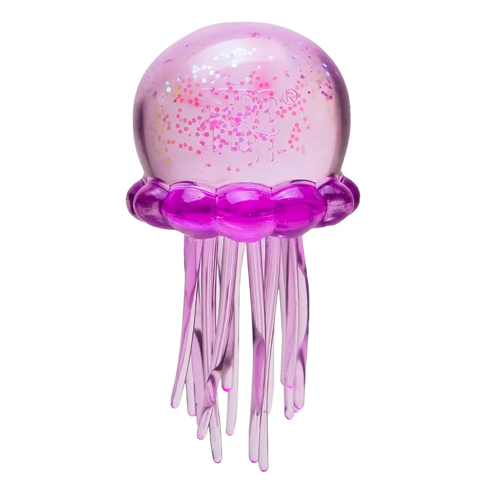 Schylling Nee Doh Jellyfish & Cube Squish Toy, Soft Jelly Squeeze Stress Relief Fidget Toy, Sensory NeeDoh for Kids & Adults image 3