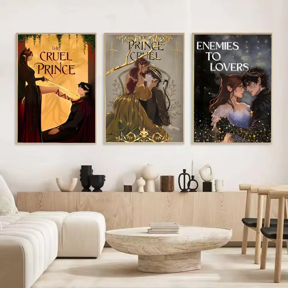 Book The Cruel Painting Calligraphy Stylish Canvas Poster Wall Art for Living Room Bedroom Cafe Office Decor Gift