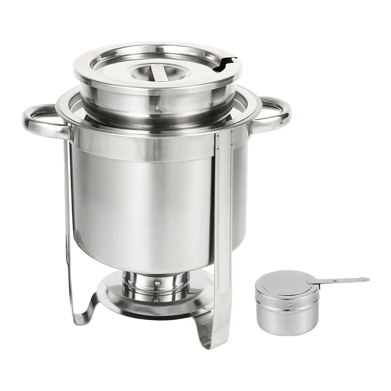 4L7L11L stainless steel buffet western soup stove soup bucket water-proof heating pot