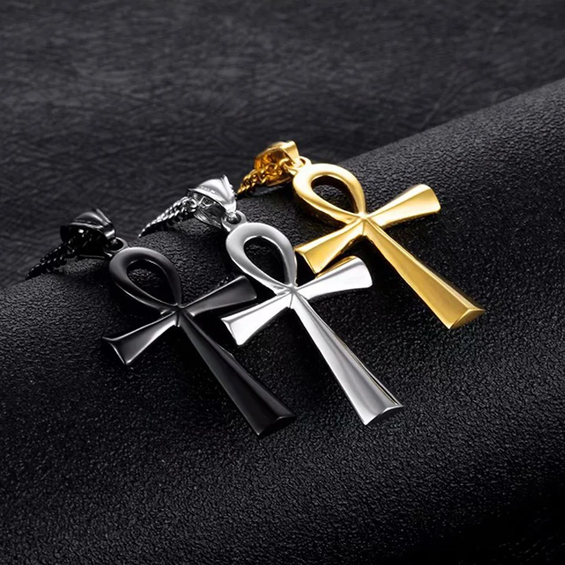 Pendant Egyptian Ankh Crucifix Necklaces Pendants Jewelry Gifts Chains-New