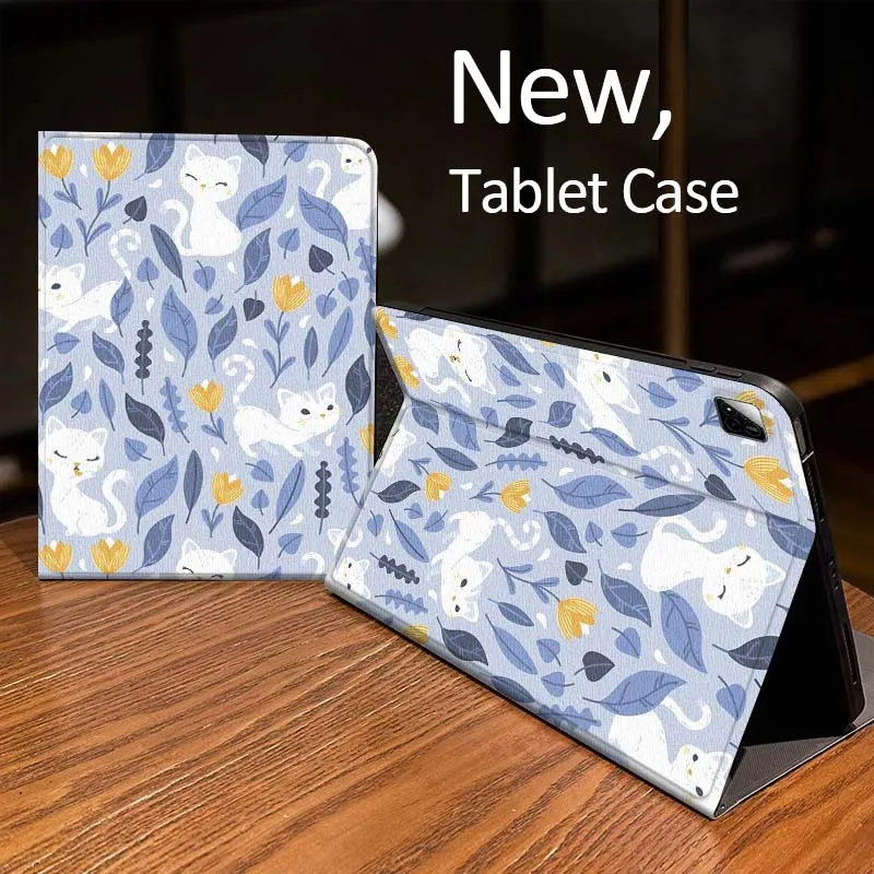 

Floral Butterfly Cat Pattern Case For Xiaomi Mi Redmi Pad 2 4 5 7S 6S 6 7 8 Plus SE Pro K 2025 inch 8.7 11 Tablet