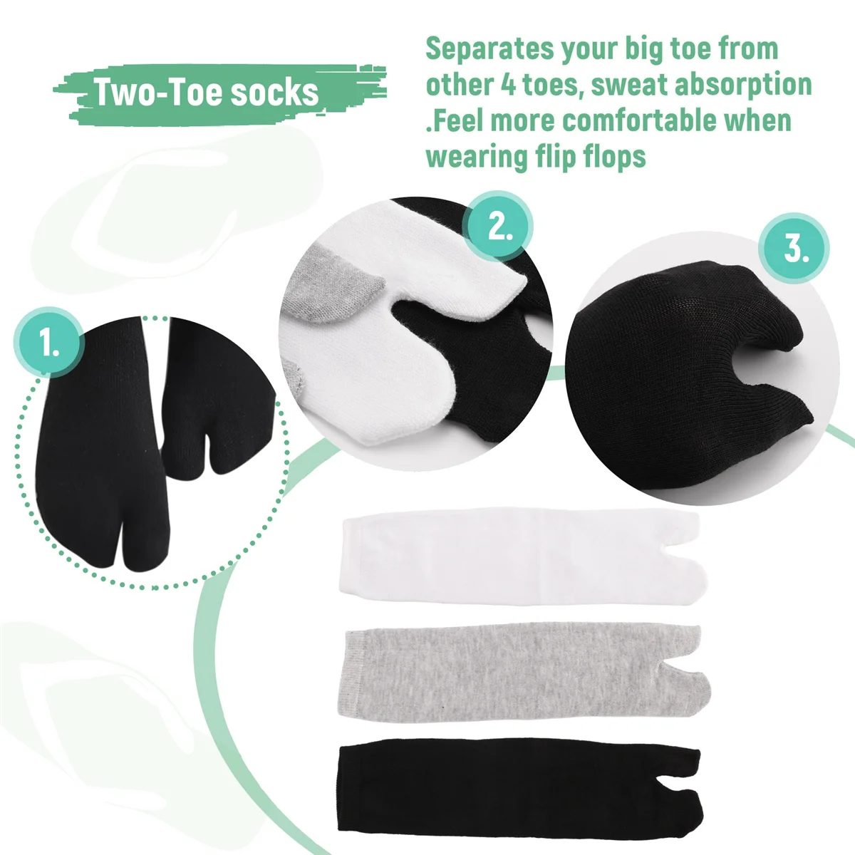 【اشتريها الآن!】جوارب ذات أصابعين