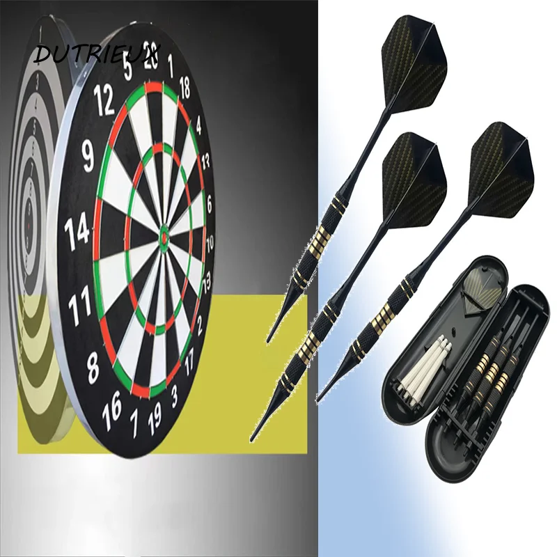 

3Pcs 18g Soft Tip Darts Sets PET Flight, Aluminum Darts Shafts Plastic Tip with Storage Box for Beginners Indoor Darts