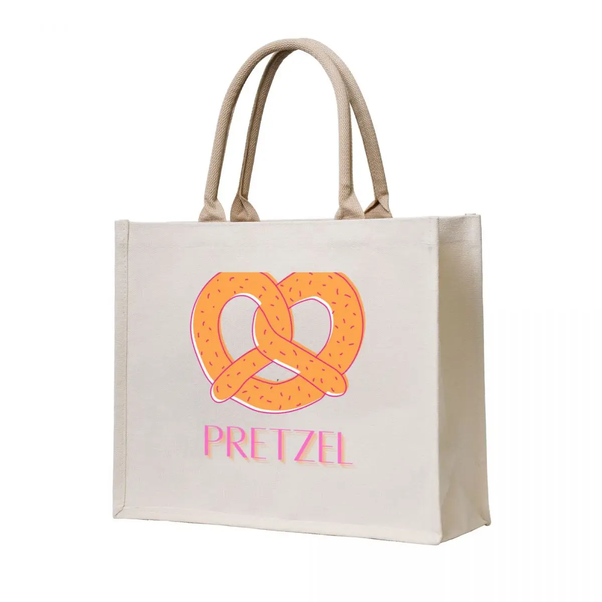 

Cafe pretzel Tote Bag university shopper bag female bag Canvas shopping trolley