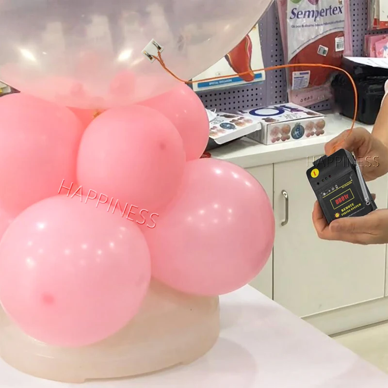 Happiness Remote Control Latex Balloon Popping Machine for Wedding Decoration Tools