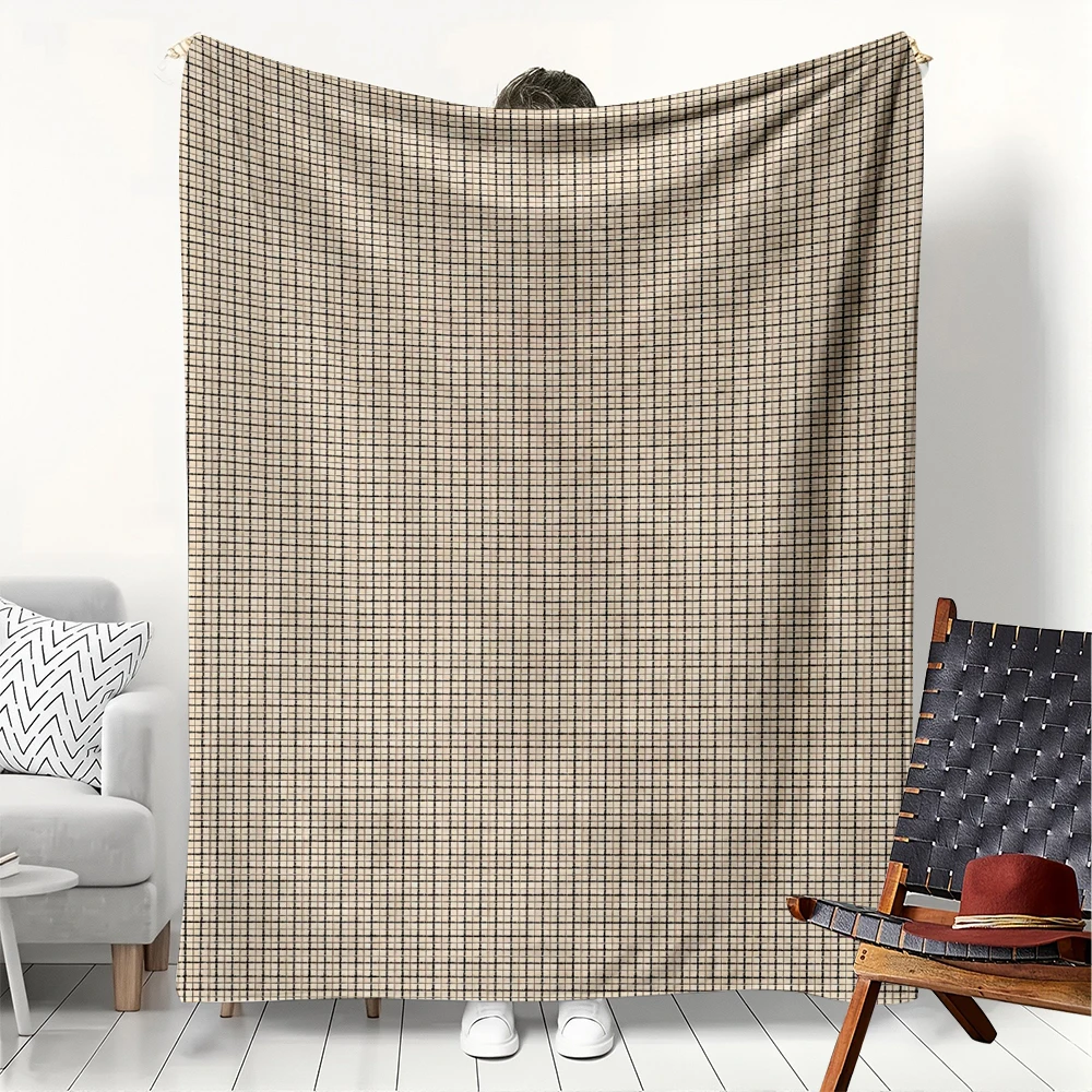 Modern Simple Luxury Blanket Bohemia Flannel Thin blankets for Home Car Naps Camping Festival gift Perfect gifts four season use