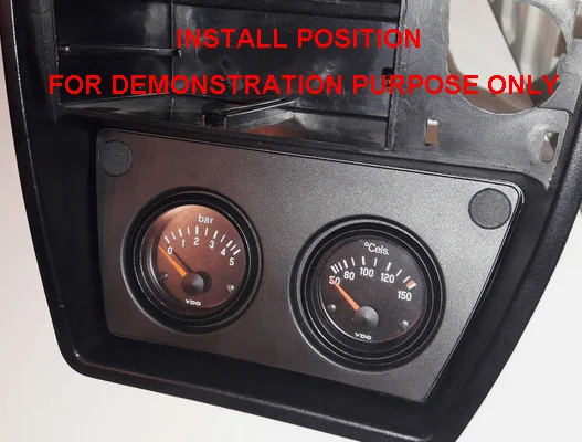 

Двойной калибр для Volkswagen Corrado, крепление держателя датчика приборной панели с левым рулем, модели предварительной подтяжки 1,8 л VR6 G60, двигатели с левым рулем