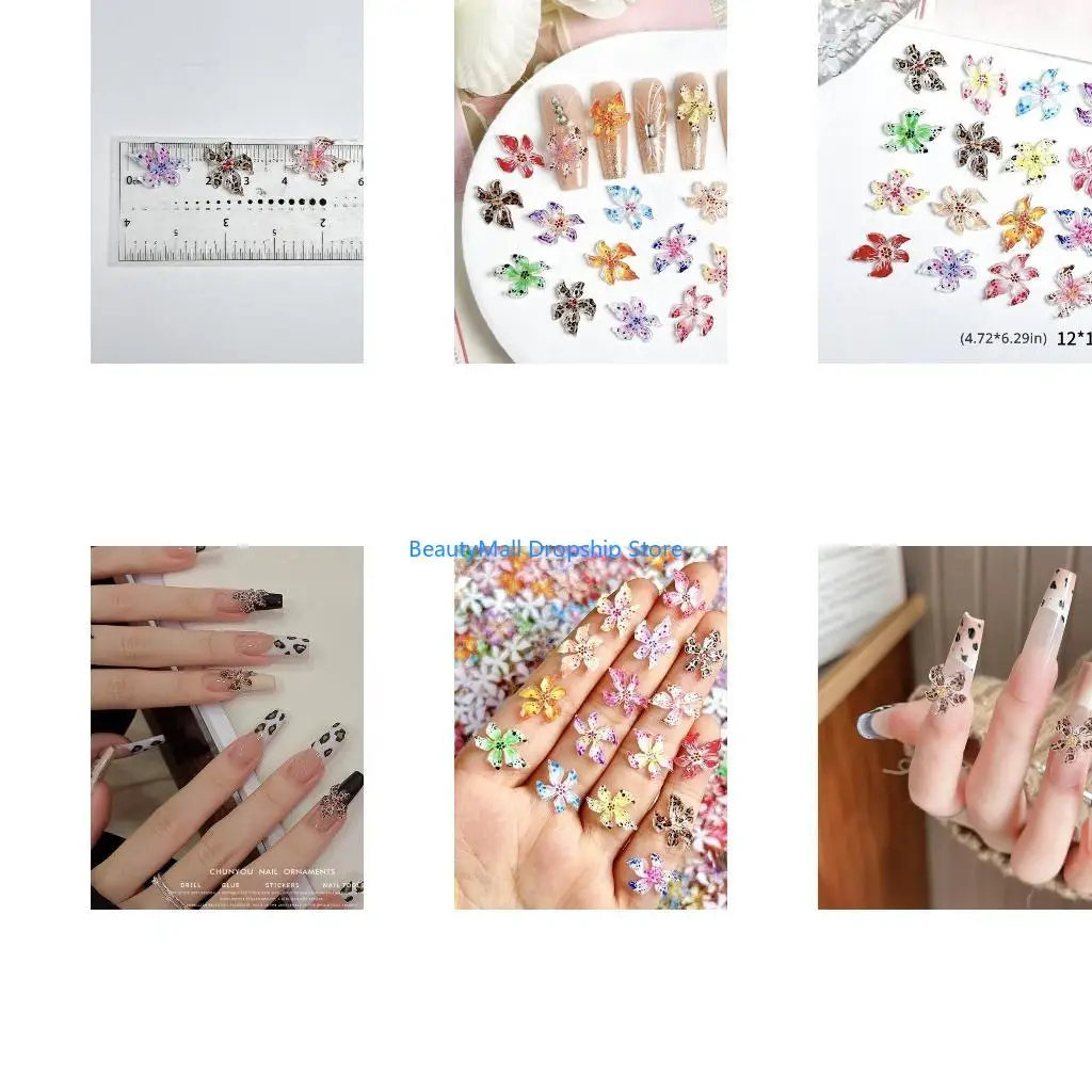 40JD 20PCS 3D Hibiscus Flower Charms Colorful Resin Unique Decoration for Stylish Summer Art and Jewelry