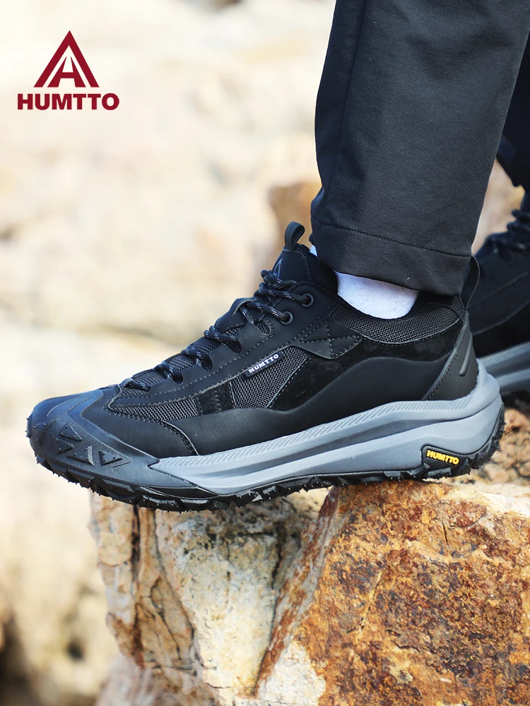 HUMTTO botas tácticas impermeables trekking de caza de piel bovina – tobillo alto - imagen 2