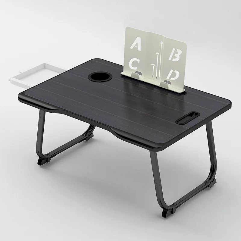 Student Bed Folding Table with Drawer Same Color Series Bedroom Dormitory Laptop Bed Study Desk