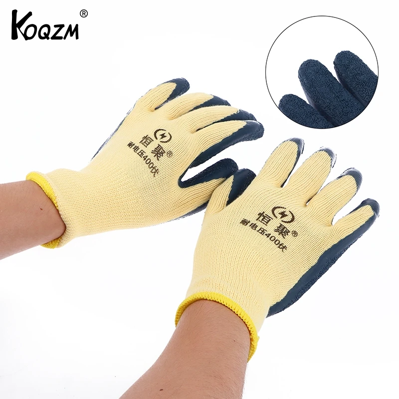 

Low Voltage Insulated Gloves 400V Ultra Thin Flexible Anti Electric Anti Slip Wear Resistant 220V Rubber Protective Gloves